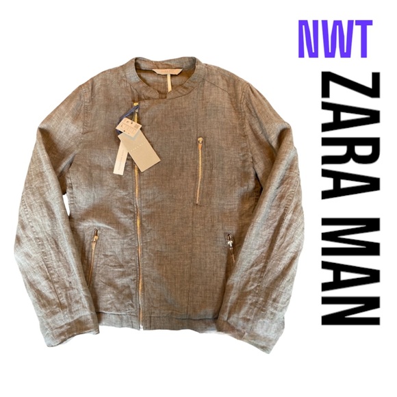 ZARA MAN Linen Jacket - Picture 1 of 7